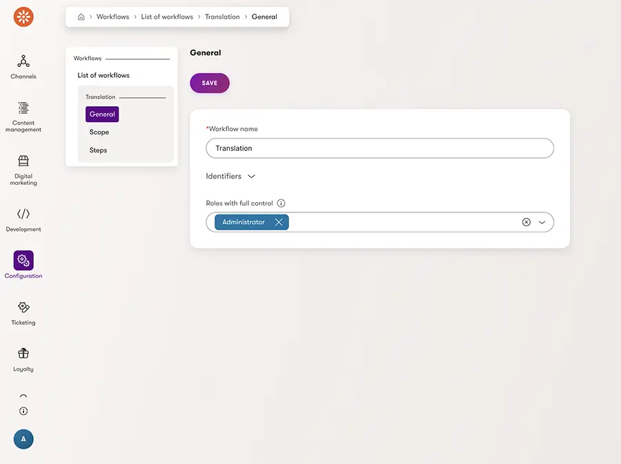ACF Fiorentina Workflow