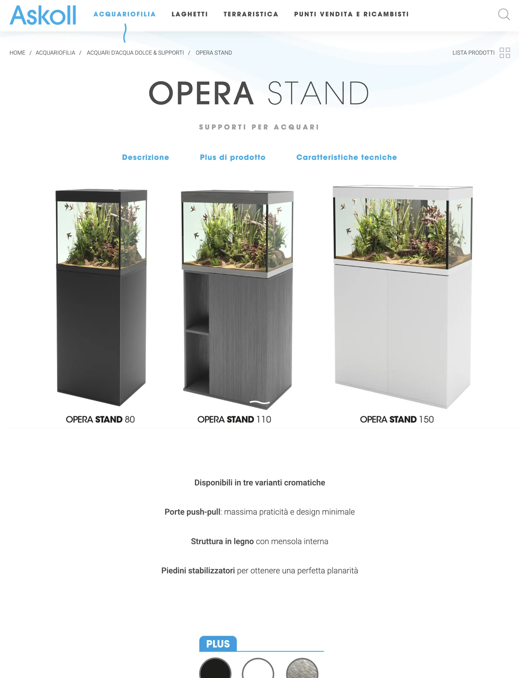 UI UX design sito askoll aquarium