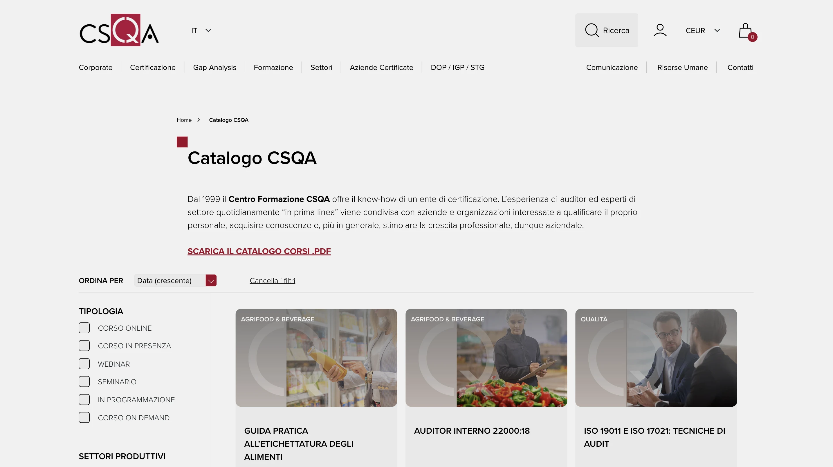 Exetera CSQA Caso di Successo Home Image