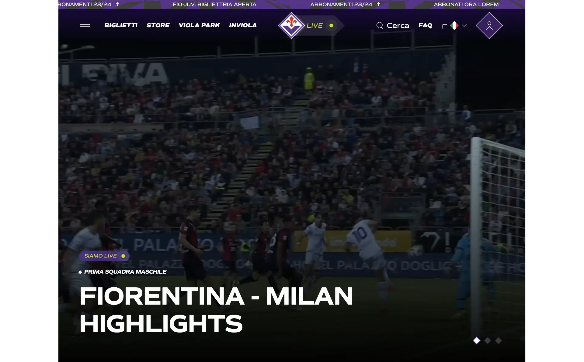 ACF Live streaming