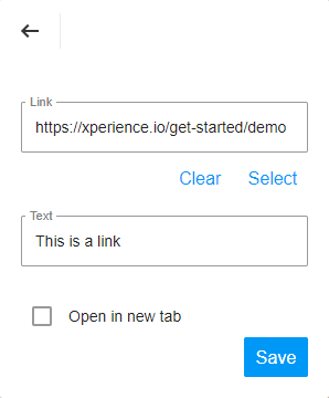 insert_link.png XTR K13 Inserimento di link