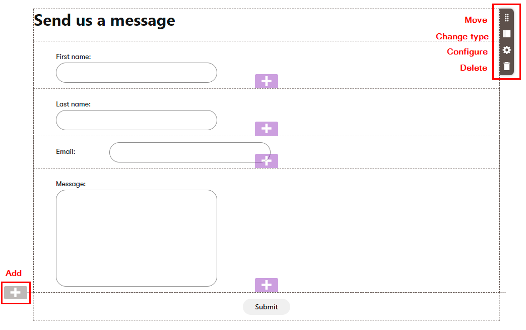 Xperience Impostare layout del form