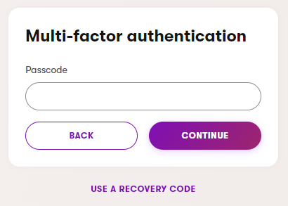 Xperience Backoffice Multi-factor authentication new