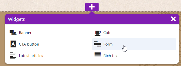 Xperience Visualizzare moduli (forms) nelle pagine