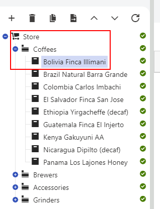 categorizing_in_product_tree_structure.png XTR K13 Struttura ad albero dei prodotti