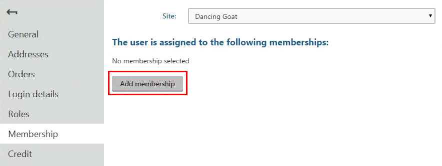 clicking_add_membership.png XTR K13 Assegnare manualmente le iscrizioni ai clienti Aggiungi iscrizione