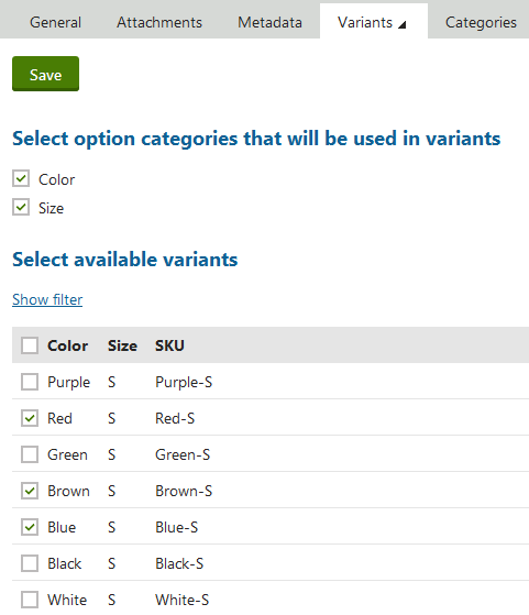 defining_available_variants.png XTR K13 Aggiunta di varianti ai prodotti