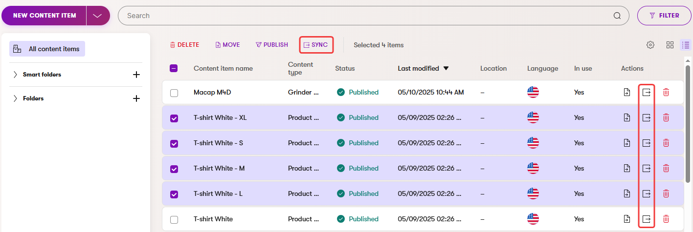 sync_content_items.png Xperience Sincronizzazione dei contenuti Sincronizzare content item