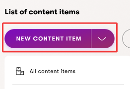 Xperience Creare content item