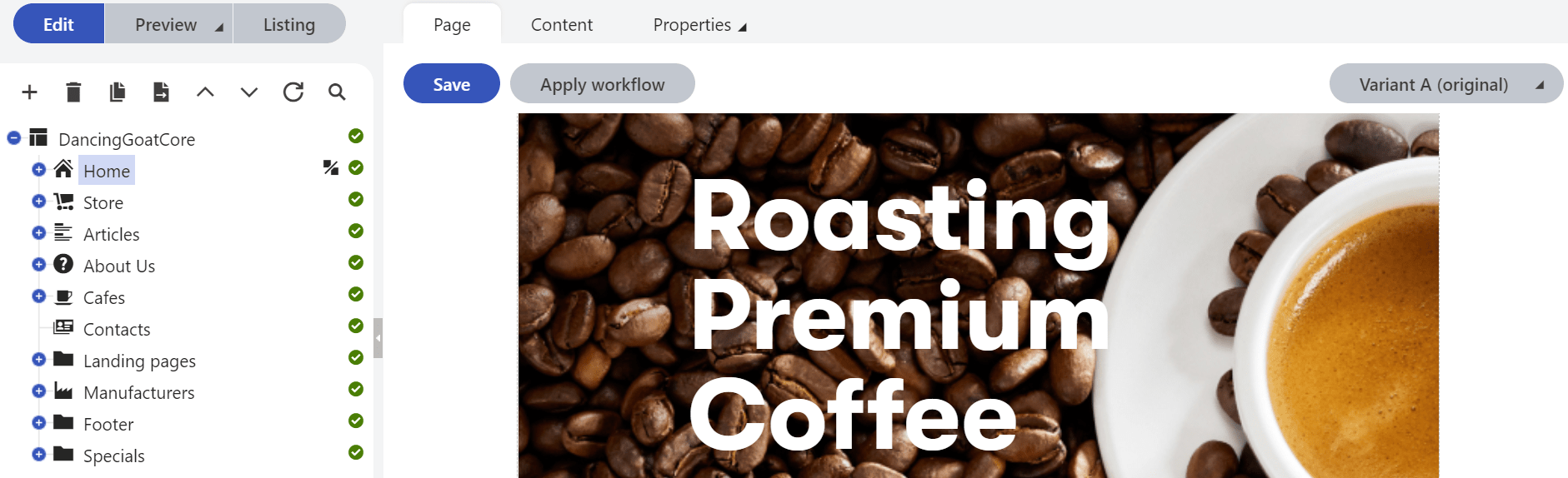 page_builder.png XTR K13 Aggiunta di contenuti alla pagina usando i widget