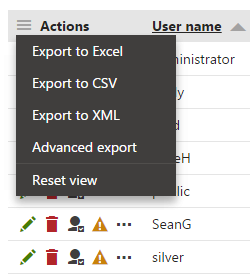 exporting_data.png XTR K13 Esportazione dei dati dall’interfaccia utente