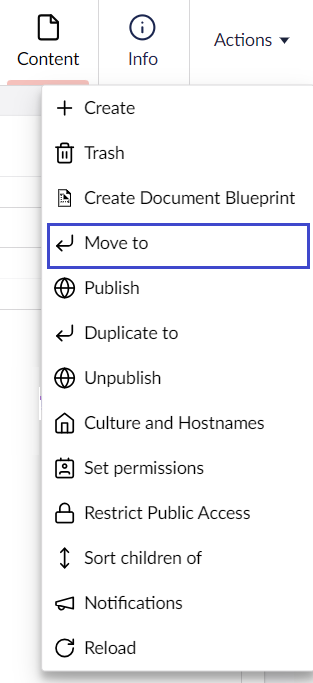 Actions-Menu.png Umbraco Spostare una pagina Opzione 2