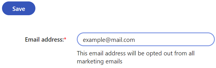 opt_out_email_address.png XTR K13 Gestione dei destinatari delle email di marketing Disiscrivere destinatari da tutte le email di marketing