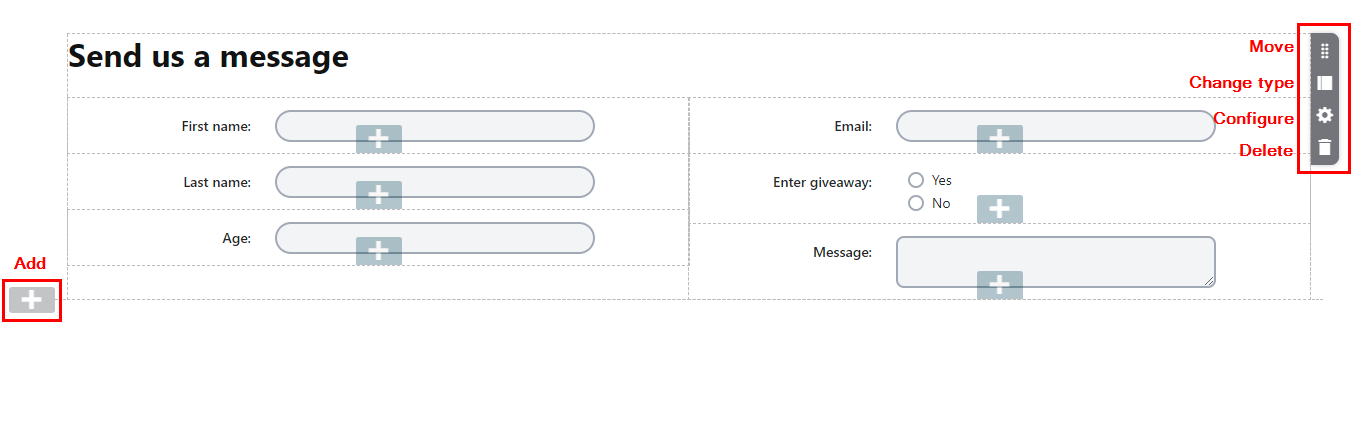 FormBuilderSections.png XTR K13 Modifica del layout del modulo