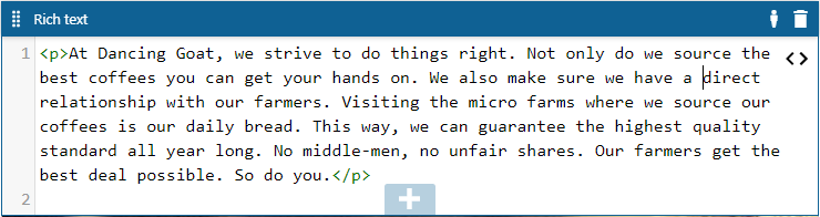 source_mode.png XTR K13 Visualizzazione del codice sorgente HTML