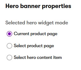 Xperience Verifica che l'Hero banner widget mostri i dati della pagina corrente