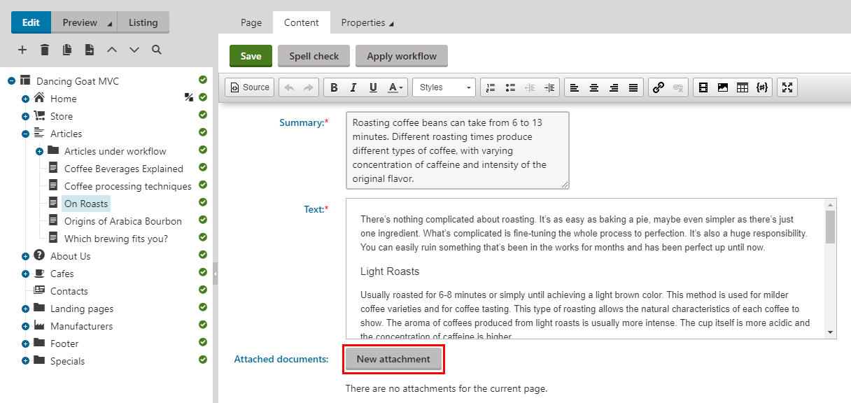 AttachingDocuments.png XTR K13 Allegare gruppi di file alle pagine