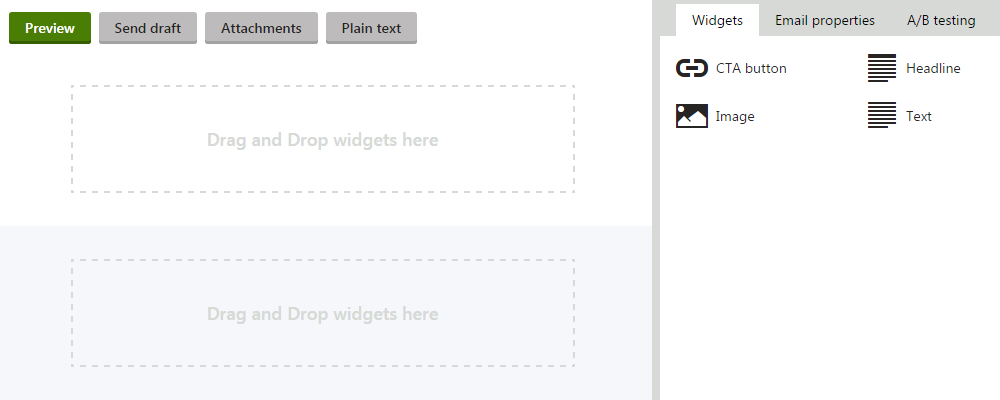 EmailBuilderUI.png XTR K13 Comporre email di marketing