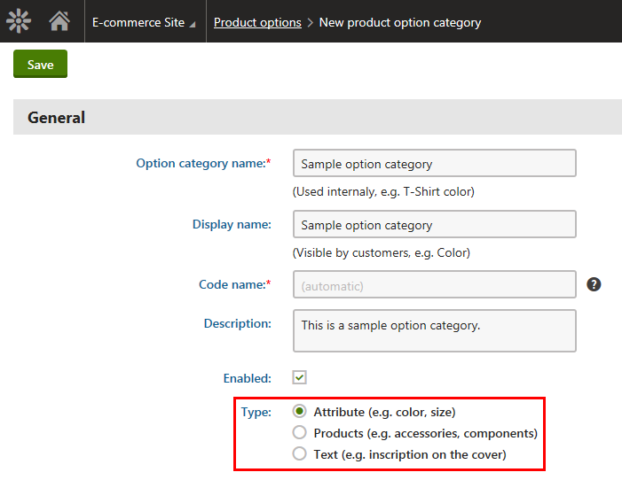 available_product_option_types.png XTR K13 Creazione di categorie di opzioni prodotto Tipologia