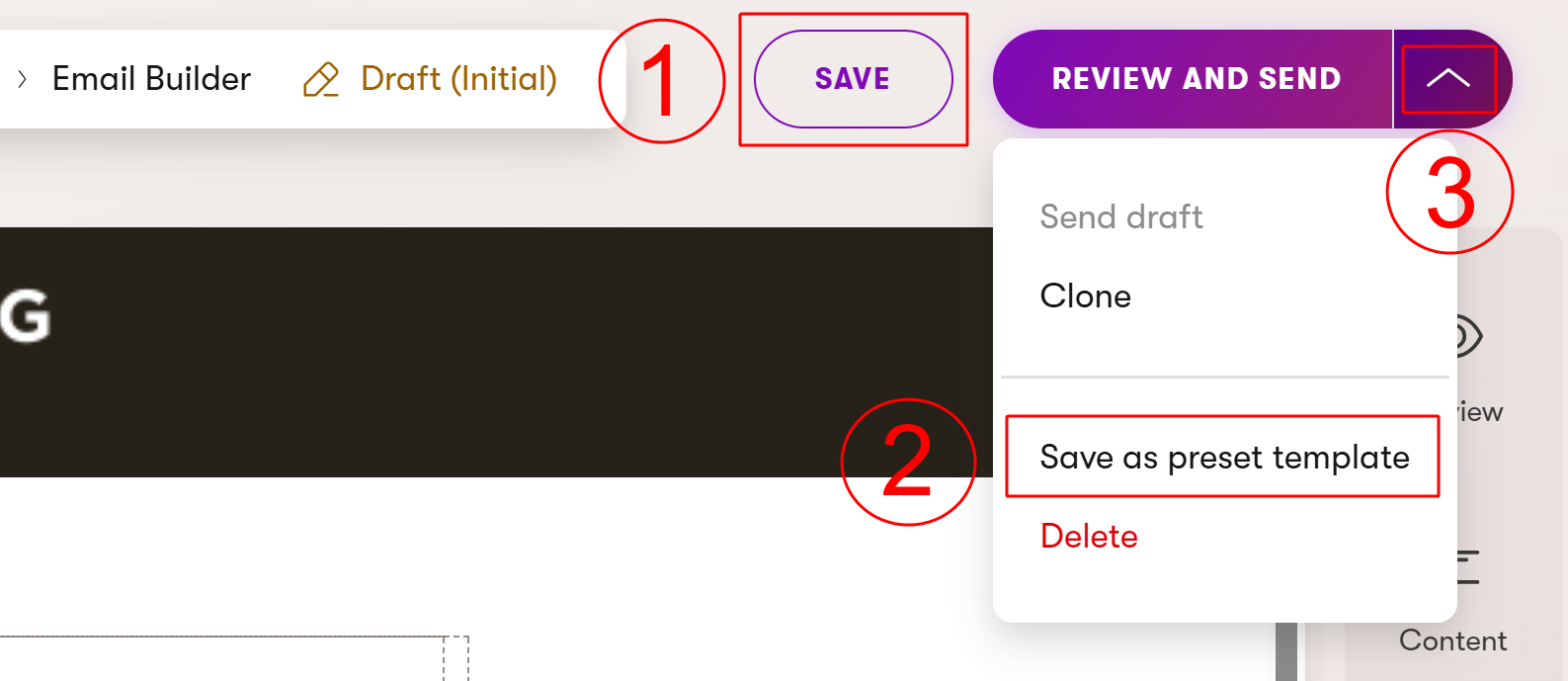 saveastemplate.png Xperience Template dell’Email Builder Salvare email come template email predefiniti Salva come predefinito
