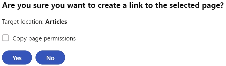 creating_linked_pages.png XTR K13 Collegare una pagina Conferma